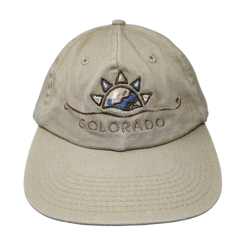 Colorado Slideback Hat Tan One Size Adjustable Embroidered Fahrenheit